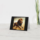 Löwe (1) Wildkatze Karte (Vorderseite)