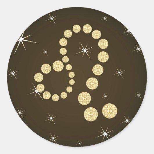 Löwe 23. Juli bis 22. August Aufkleber (Vorderseite)