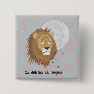 Löwe 23. Juli bis 22. August Buttons