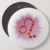 Löwe 23. Juli bis 22. August Buttons (Vorne & Hinten)