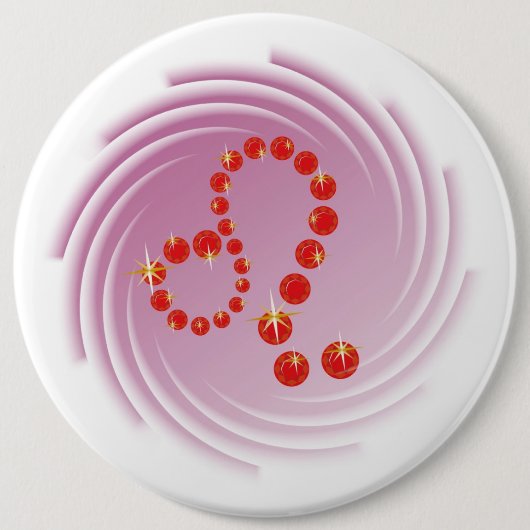 Löwe 23. Juli bis 22. August Buttons (Vorderseite)