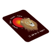 Löwe 23. Juli bis 22. August Flexi Magnet (Rechte Seite)