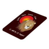 Löwe 23. Juli bis 22. August Flexi Magnet (Linke Seite)