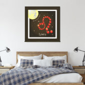 Löwe 23. Juli bis 22. August Leinwand (Insitu (Schlafzimmer))