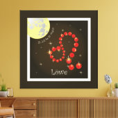 Löwe 23. Juli bis 22. August Leinwand (Insitu (Wohnzimmer))