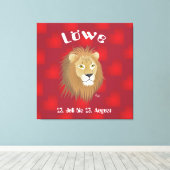 Löwe 23. Juli bis 22. August Leinwand (Insitu (Holzboden))