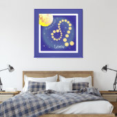 Löwe 23. Juli bis 22. August Leinwand (Insitu (Schlafzimmer))