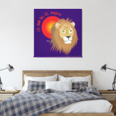 Löwe 23. Juli bis 22. August Leinwand (Insitu (Schlafzimmer))