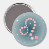 Löwe 23. Juli bis 22. August Magnet (Vorderseite/Rückseite)