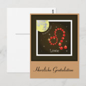Löwe 23. Juli bis 22. August Postkarte (Vorne/Hinten)