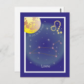 Löwe 23. Juli bis 22. August Postkarte (Vorne/Hinten)