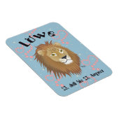 Löwe 23. Juli bis 22. August Premium Flexi Magnet (Rechte Seite)