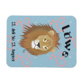 Löwe 23. Juli bis 22. August Premium Flexi Magnet (Horizontal)