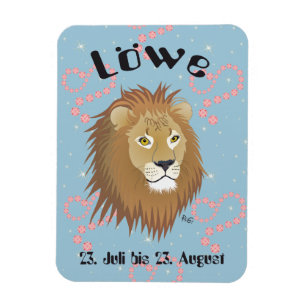 Löwe 23. Juli bis 22. August Premium Flexi Magnet