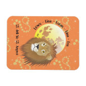 Löwe 23. Juli bis 22. August Premium Flexi Magnet (Horizontal)