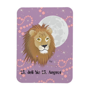 Löwe 23. Juli bis 22. August Premium Flexi Magnet