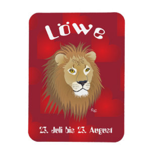 Löwe 23. Juli bis 22. August Premium Flexi Magnet