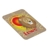 Löwe 23. Juli bis 22. August Premium Flexi Magnet (Rechte Seite)