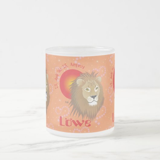 Löwe 23. Juli bis 22. August Tasse (Mittel)