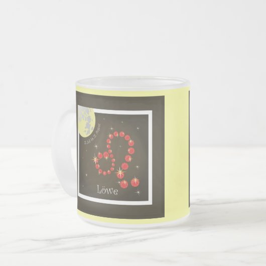 Löwe 23. Juli bis 22. August Tasse (Vorderseite Links)