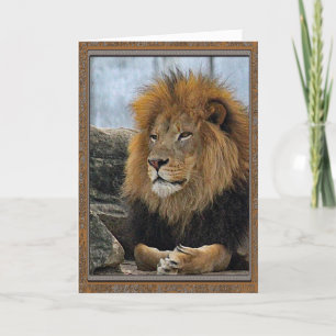Löwe 6880 Frame Geburtstag Karte