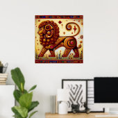 Löwe 8 poster (Heimbüro)