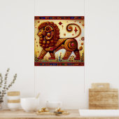 Löwe 8 poster (Küche)