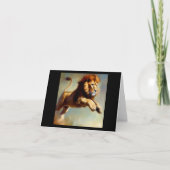 Löwe (8) Wildkatze Karte (Vorderseite)