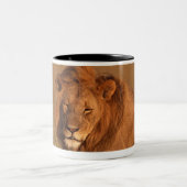 Löwe 8 zweifarbige tasse (Mittel)