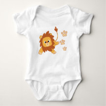 Löwe-Abdruck-Baby-Jersey-Bodysuit
