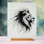 Löwe Acrylschild (Neutral)