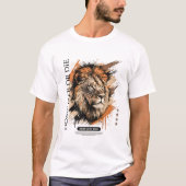 Löwe Alpha-Mentalität-Shirt – Dominieren oder Ster T-Shirt (Vorderseite)