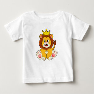 Löwe als König mit Krone Baby T-shirt