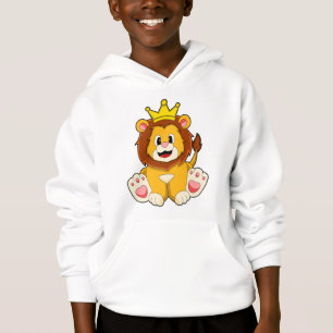 Löwe als König mit Krone Hoodie