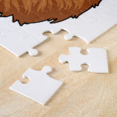 Löwe als König mit Krone Puzzle (Seite)