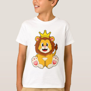 Löwe als König mit Krone T-Shirt