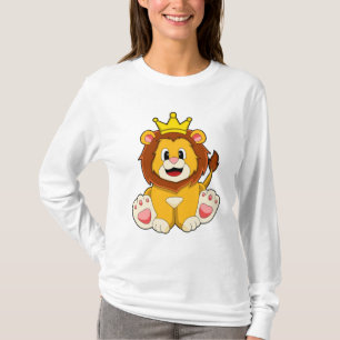 Löwe als König mit Krone T-Shirt