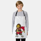 Löwe als Krieger mit Kap Schürze (Getragen)