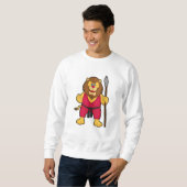 Löwe als Krieger mit Spear Sweatshirt (Vorne ganz)