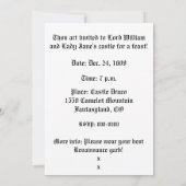 Löwe am Blauen Schild Einladung (Rückseite)