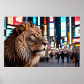 Löwe am Times Square Poster (Vorne)