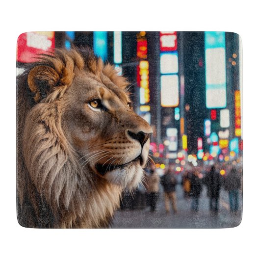 Löwe am Times Square Schneidebrett (Vorderseite)