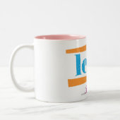 Löwe-Aqua Zweifarbige Tasse (Links)