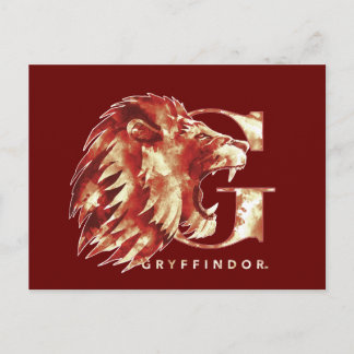 Löwe-Aquarell Harry Potters | GRYFFINDOR™ Postkarte