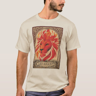 Löwe Astrologie August Geburtstag Tierkreiszeichen T-Shirt