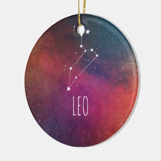Löwe-Astrologie Keramik Ornament (Links)