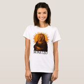 Löwe Astrologie Sternzeichen Löwe Mona Lisa T-Shirt (Vorne ganz)