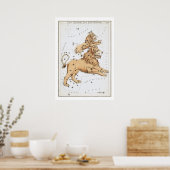 Löwe Astrologie Tierkreiszeichen Poster (Küche)