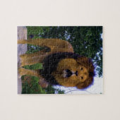 Löwe auf einem Felsen Puzzle (Horizontal)