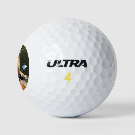 Löwe auf Motorrad Golfball (Logo)